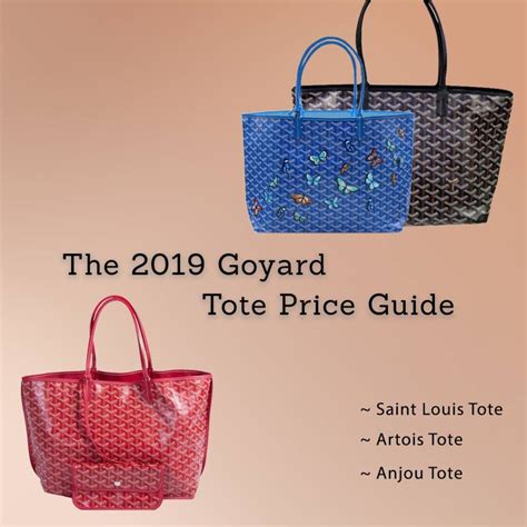 how much is goyard|goyard tote price guide.